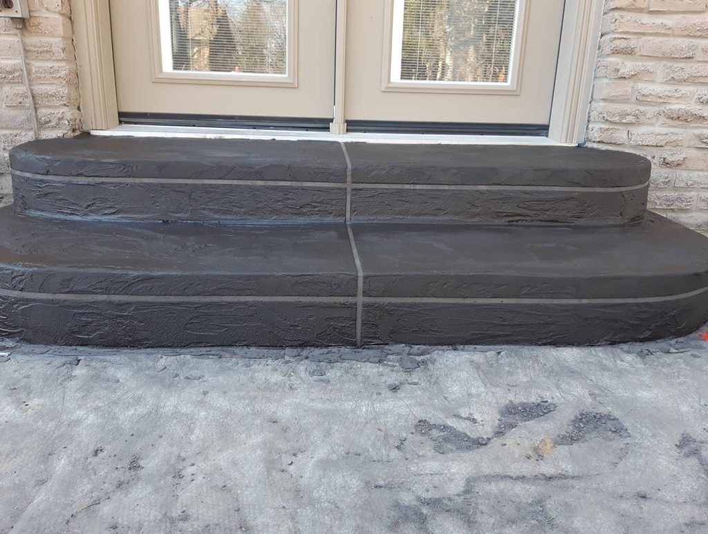 Jewel stone on a patio and steps